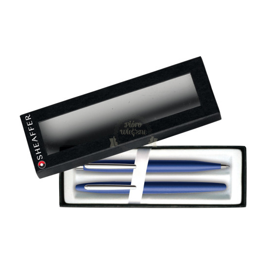 Zestaw Sheaffer VFM Neonowy Błękit CT - 9401 - pióro wieczne i długopis