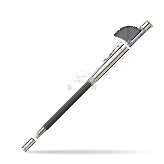 Ołówek Graf von Faber-Castell Perfect czarny, platynowany