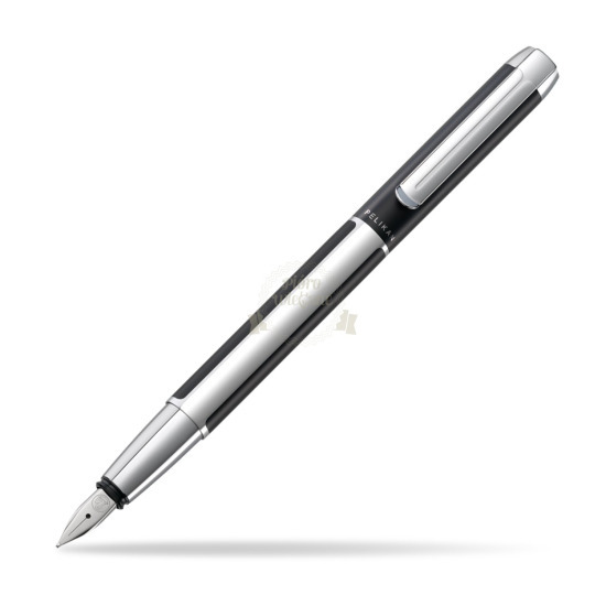 Pióro wieczne Pelikan P40 Pura czarno-srebrne
