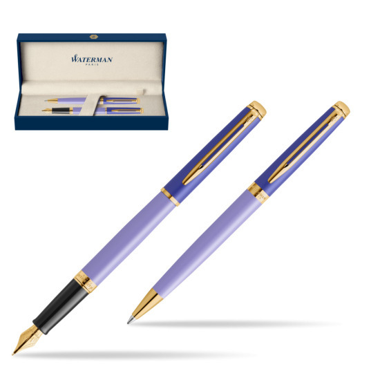 Zestaw prezentowy Waterman pióro wieczne + długopis HÉMISPHÈRE COLOR-BLOCK PURPLE