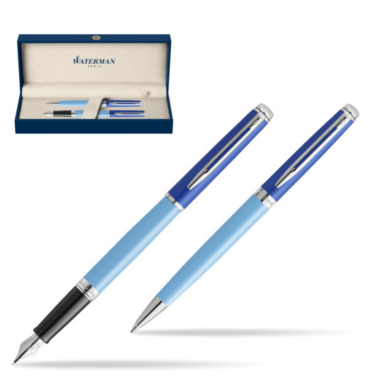 Zestaw Waterman pióro wieczne + długopis HÉMISPHÈRE COLOR-BLOCK BLUE