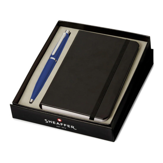 Zestaw prezentowy Długopis Sheaffer VFM Niebieski CT + notatnik