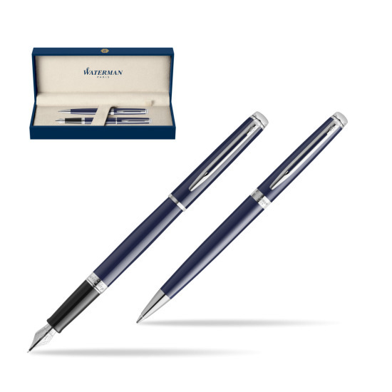 Zestaw prezentowy Pióro wieczne + długopis Waterman Hémisphère BLUE CORE