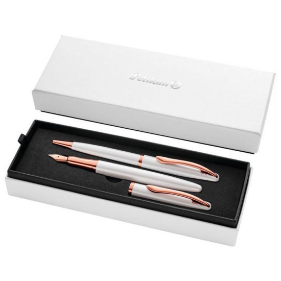 Zestaw pióro wieczne i długopis Pelikan Jazz Noble Elegance Pearl GT