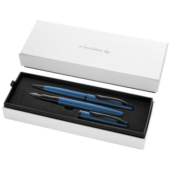 Zestaw pióro wieczne i długopis Pelikan Jazz Noble Elegance Aquamarine