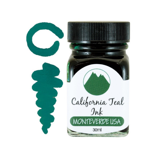 Atrament Monteverde Gemstone Zielony California Teal 30ml