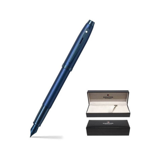 Pióro wieczne Sheaffer 100 Niebieskie Satynowe PVD