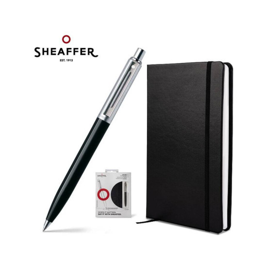 Zestaw Sheaffer Sentinel Czarny CT z notesem
