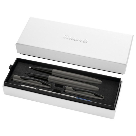 Zestaw Pelikan pióro wieczne + pióro kulkowe Jazz Noble Elegance czarny