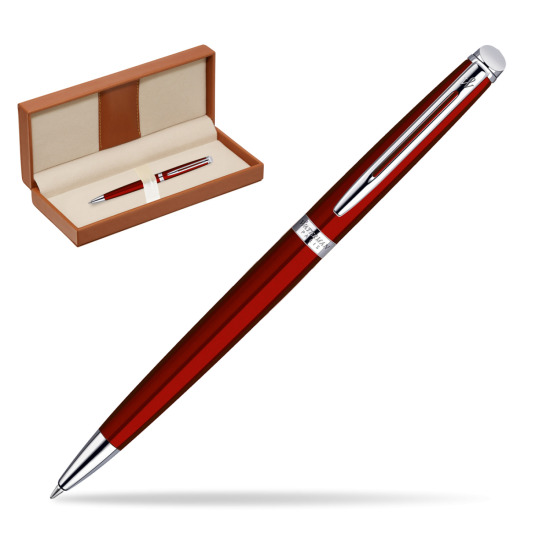 Długopis Waterman Hémisphère Czerwień CT w pudełku classic brown