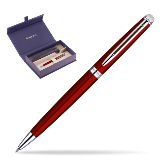 Długopis Waterman Hémisphère Czerwień CT w oryginalnym pudełku Waterman, wsuwane etui