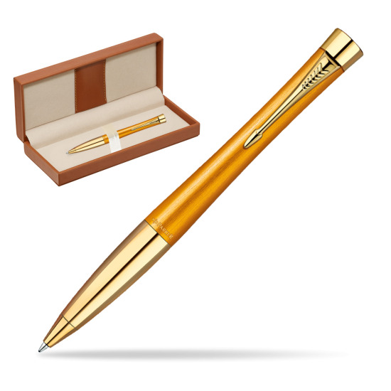 Długopis Parker Urban Premium 125 Żółty GT w pudełku classic brown