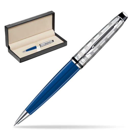 Długopis Waterman Expert Deluxe Blue Obsession w pudełku classic black