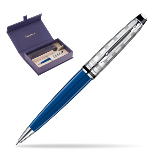 Długopis Waterman Expert Deluxe Blue Obsession w oryginalnym pudełku Waterman, wsuwane etui