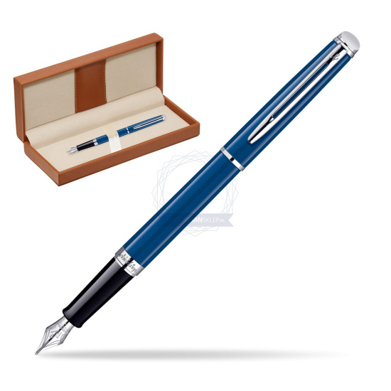 Pióro wieczne Waterman Hémisphère Blue Obsession CT w pudełku classic brown