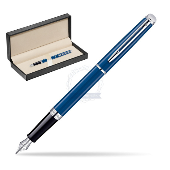 Pióro wieczne Waterman Hémisphère Blue Obsession CT w pudełku classic pure black