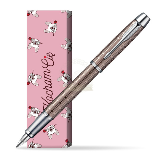 Pióro wieczne Parker IM Premium Vacumatic Metaliczny Brązowy w obwolucie Sweet Rose