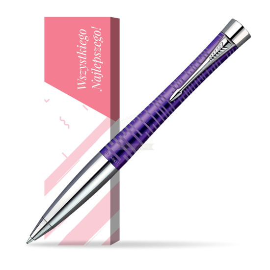 Długopis Parker Urban Premium Vacumatic Ametyst w obwolucie Wszystkiego najlepszego
