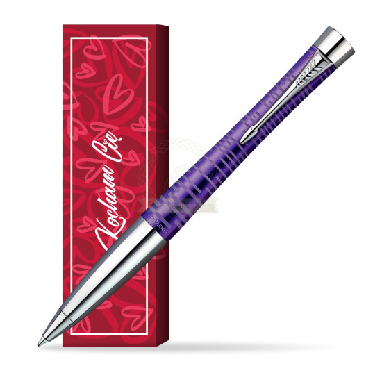 Długopis Parker Urban Premium Vacumatic Ametyst w obwolucie Kocham Cię