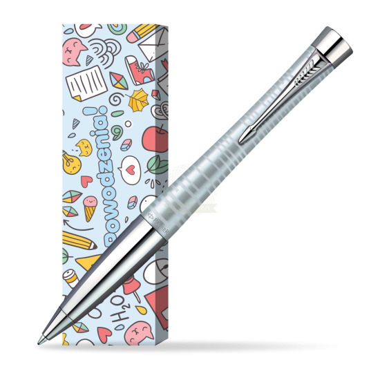 Długopis Urban Premium Vacumatic Srebrny w obwolucie Powodzenia