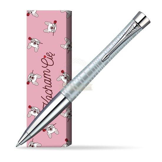 Długopis Urban Premium Vacumatic Srebrny w obwolucie Sweet Rose