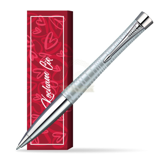 Długopis Urban Premium Vacumatic Srebrny w obwolucie Kocham Cię