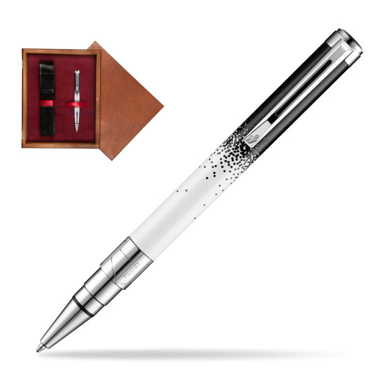 Długopis Waterman Perspective Ombres & Lumieres CT w pudełku drewnianym Mahoń Single Bordo