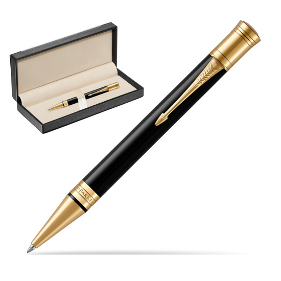 Długopis Parker Duofold Czarna Laka GT w pudełku classic black