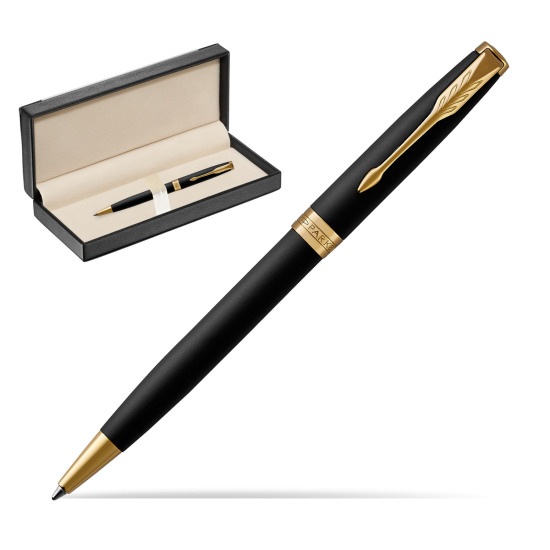Długopis Parker Sonnet Czarny Matowy GT w pudełku classic black