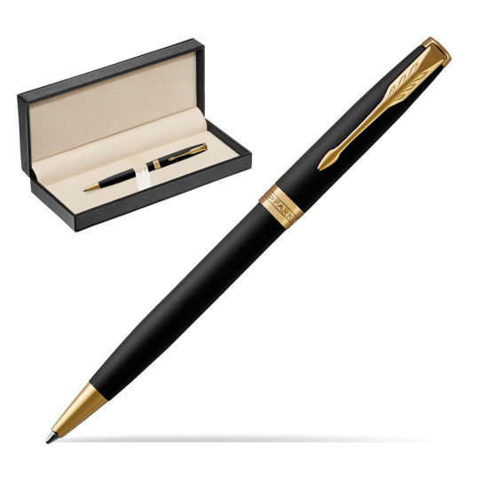Długopis Parker Sonnet Czarny Matowy GT w pudełku classic pure black