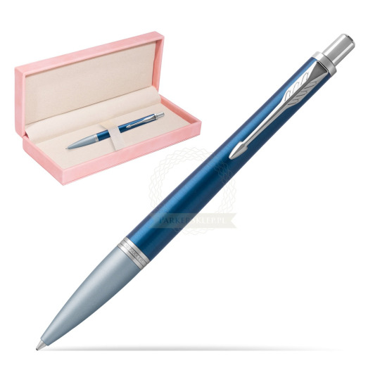 Długopis Parker Urban Premium Dark Blue CT w różowym pudełku zamszowym