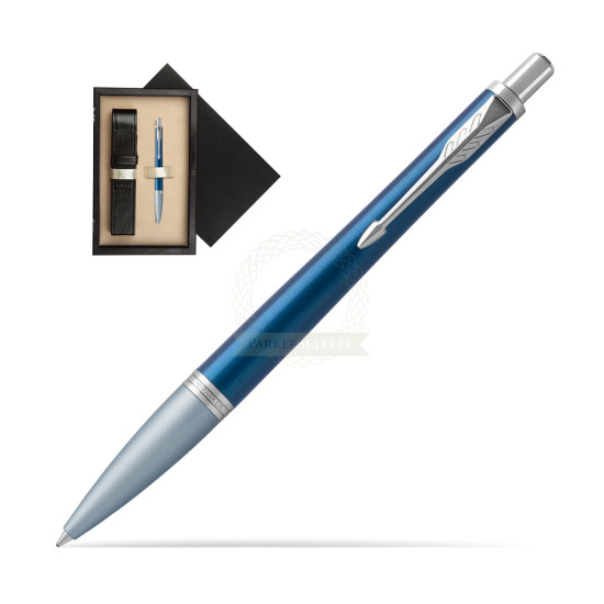 Długopis Parker Urban Premium Dark Blue CT w pudełku drewnianym Czerń Single Ecru