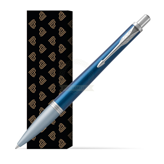 Długopis Parker Urban Premium Dark Blue CT w obwolucie Złote Serca