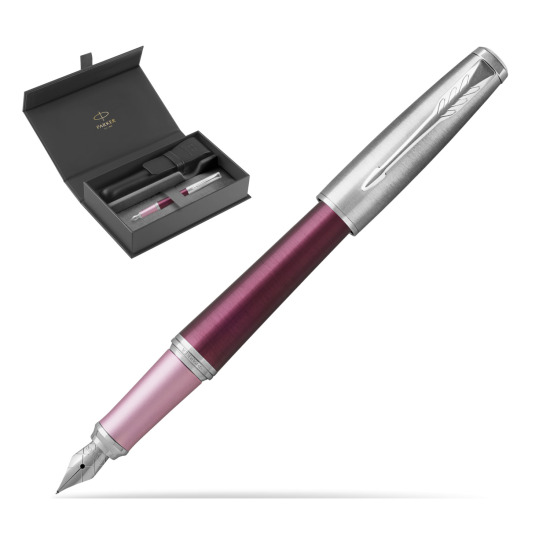 Pióro wieczne Parker Urban Premium Dark Purple CT w oryginalnym pudełku Parker, zamykane etui