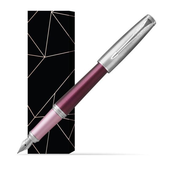 Pióro wieczne Parker Urban Premium Dark Purple CT w obwolucie Na szczęście