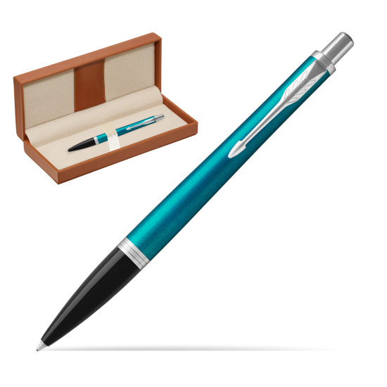Długopis Parker Urban Vibrant Blue CT w pudełku classic brown