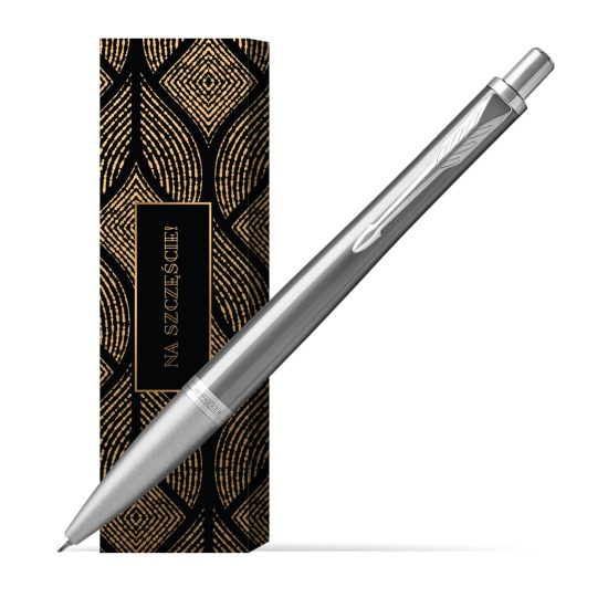 Długopis Parker Urban Premium Silvered Powder CT w obwolucie Szczęśliwy traf