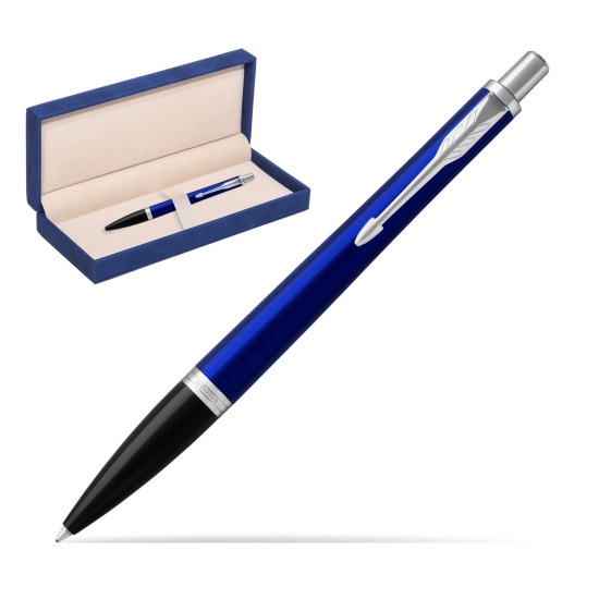 Długopis Parker Urban Nightsky Blue CT T2016 w granatowym pudełku zamszowym
