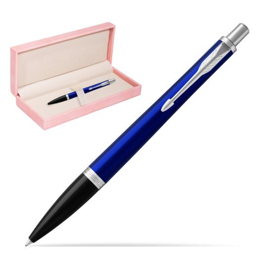 Długopis Parker Urban Nightsky Blue CT T2016 w różowym pudełku zamszowym