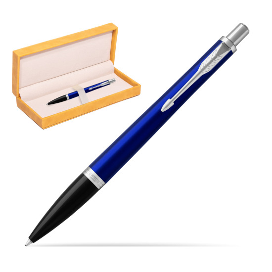 Długopis Parker Urban Nightsky Blue CT T2016 w żółtym pudełku zamszowym