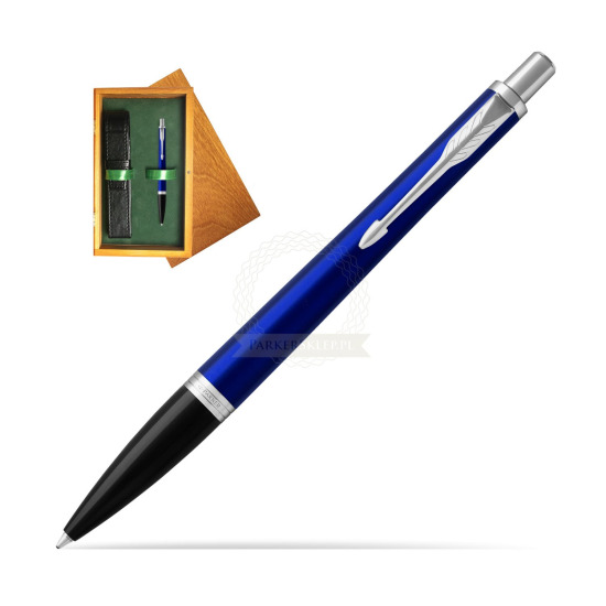 Długopis Parker Urban Nightsky Blue CT T2016 w pudełku drewnianym Honey Single Zieleń
