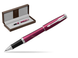 Pióro kulkowe Parker Urban Vibrant Magenta CT w brązowym pudełku skórzanym