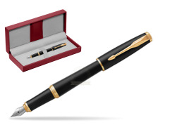 Pióro wieczne Parker Urban Muted Black GT w czerwonym pudełku skórzanym