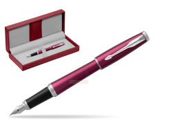 Pióro wieczne Parker Urban Vibrant Magenta CT w czerwonym pudełku skórzanym