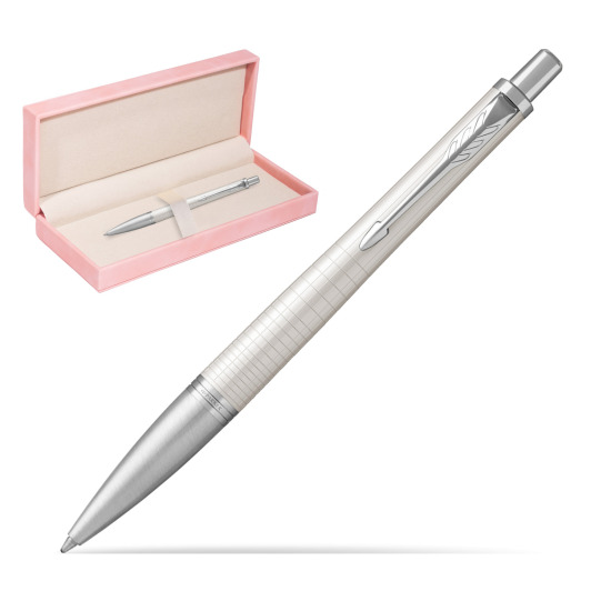 Długopis Parker Urban Premium Metaliczny Perłowy CT T2016 w różowym pudełku zamszowym