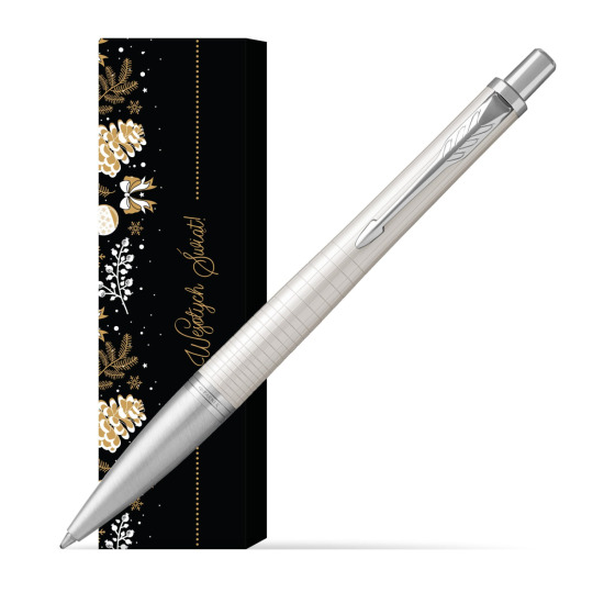 Długopis Parker Urban Premium Metaliczny Perłowy CT w obwolucie Złota choinka