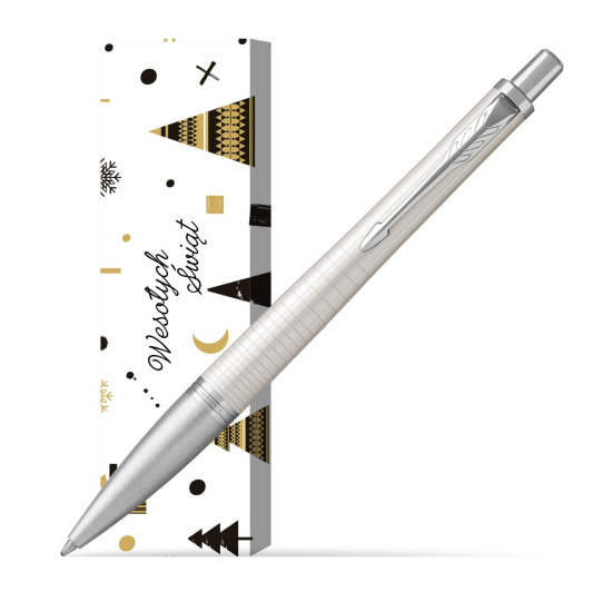 Długopis Parker Urban Premium Metaliczny Perłowy CT w obwolucie Śnieżny dar