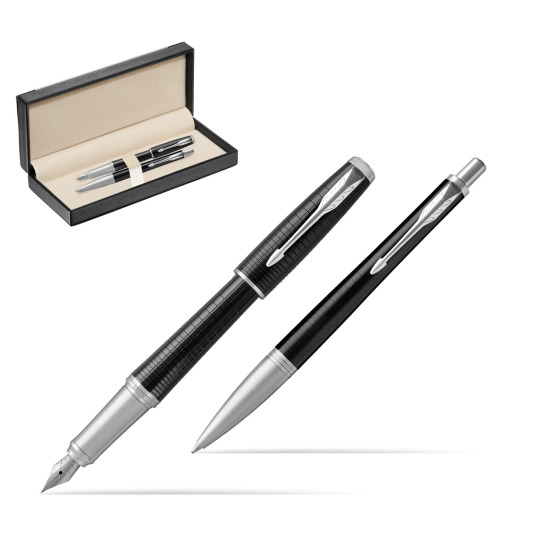 Zestaw prezentowy Parker Pióro wieczne + Długopis Urban Premium Hebanowy CT w pudełku classic black