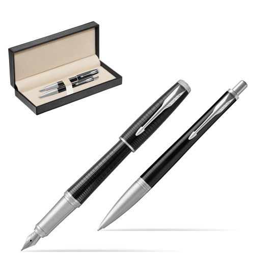 Zestaw prezentowy Parker Pióro wieczne + Długopis Urban Premium Hebanowy CT w pudełku classic pure black
