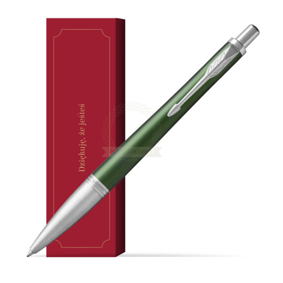 Długopis Parker Urban Premium  Zielony CT w obwolucie Dziękuję, że jesteś
